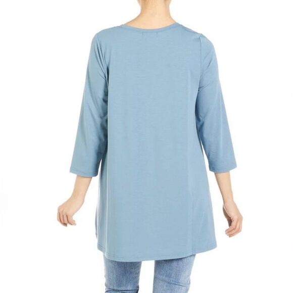 Coco +Carmen essentials tunic, stone, blue, Size S/M - Picture 6 of 7